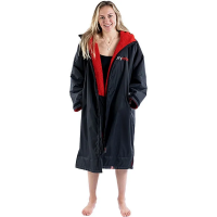 Dryrobe Advance Long Sleeve - Black / Red