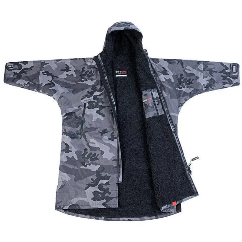 Dryrobe Advance Long Sleeve - Black Camo / Black