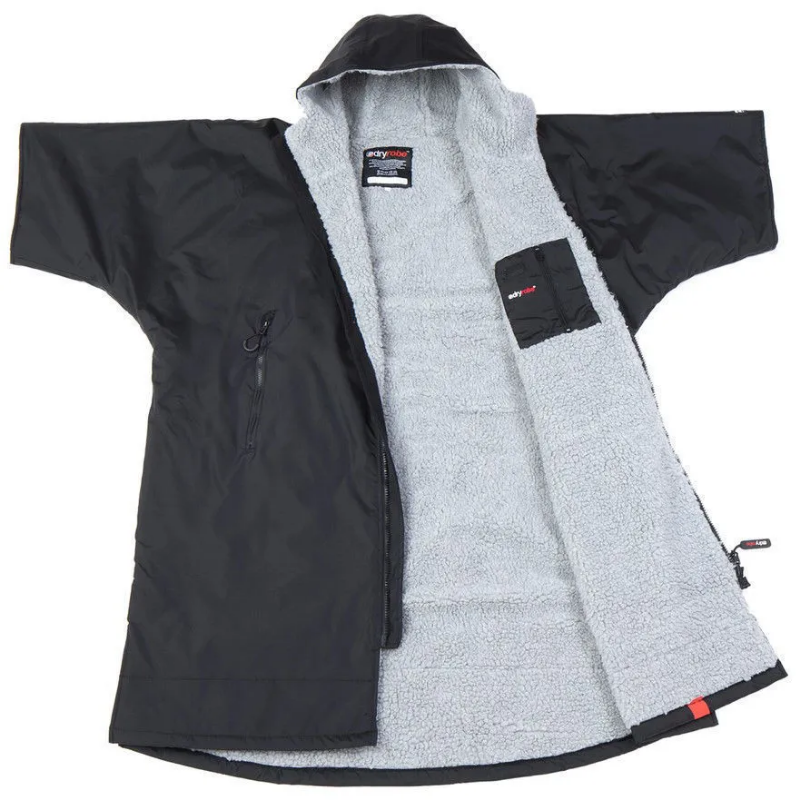 Dryrobe Advance Kid's Short Sleeve - Black / Grey