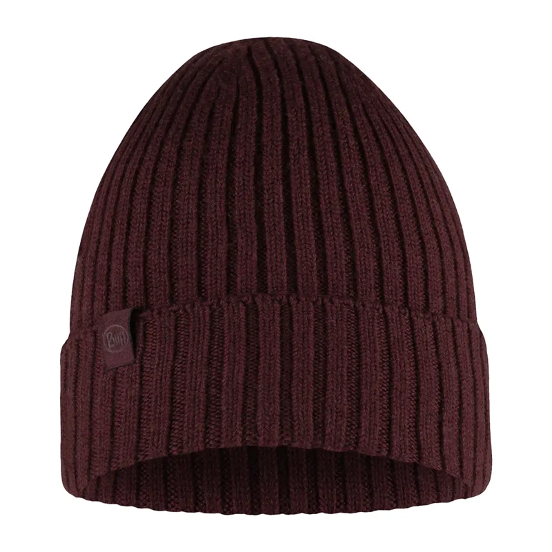 Buff Knitted Beanie - Merino Wool - Norval Maroon