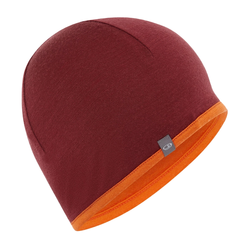 Icebreaker Unisex Merino 200 Pocket Hat - Port / Blaze