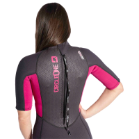 Circle One Womens 3/2mm Summer Wetsuit Faze Shorty - Grey / Magenta