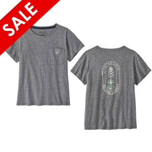 Patagonia Women's Clean Climb Bloom Pocket Responsibili-Tee