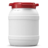 CurTec Wide Neck Drum (Daren Drum) - White / Red - 3.6L