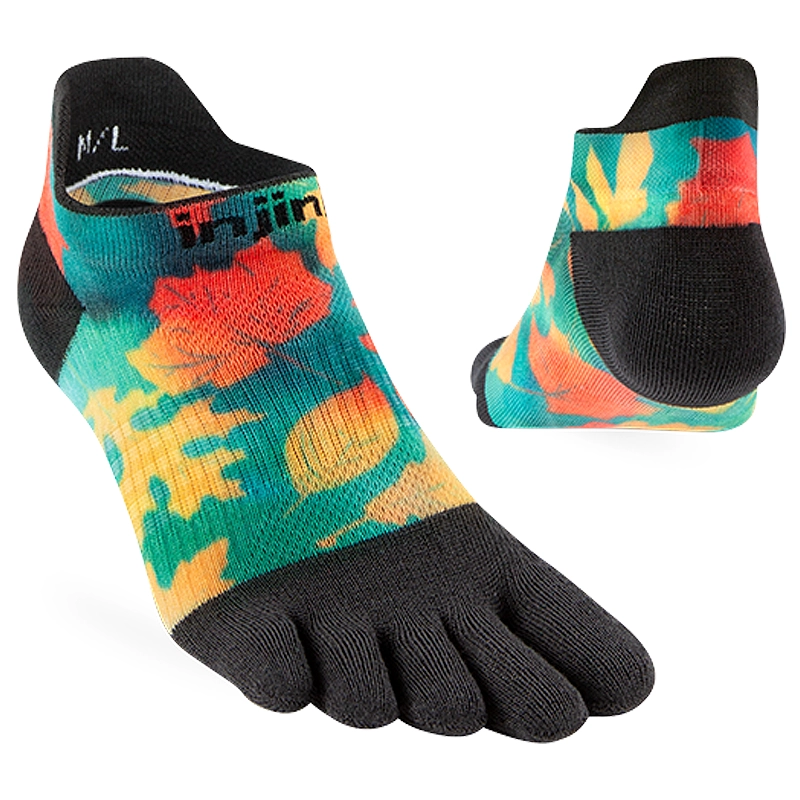 Injinji Spectrum Women's Run Lightweight No-Show - Foliage
