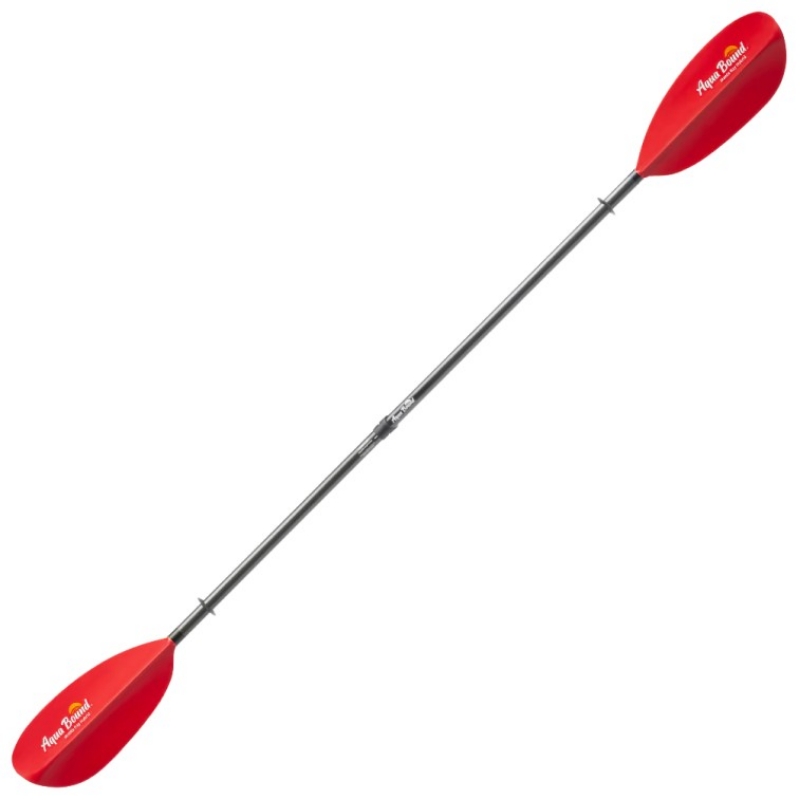 Aqua-Bound Manta Ray Hybrid 2-Piece Versa-Lok Kayak Paddle - Sunset Red 