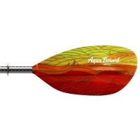 Aqua-Bound Whiskey Fiberglass 2-Piece Posi-Lok Straight Shaft Kayak Paddle - Fuego 