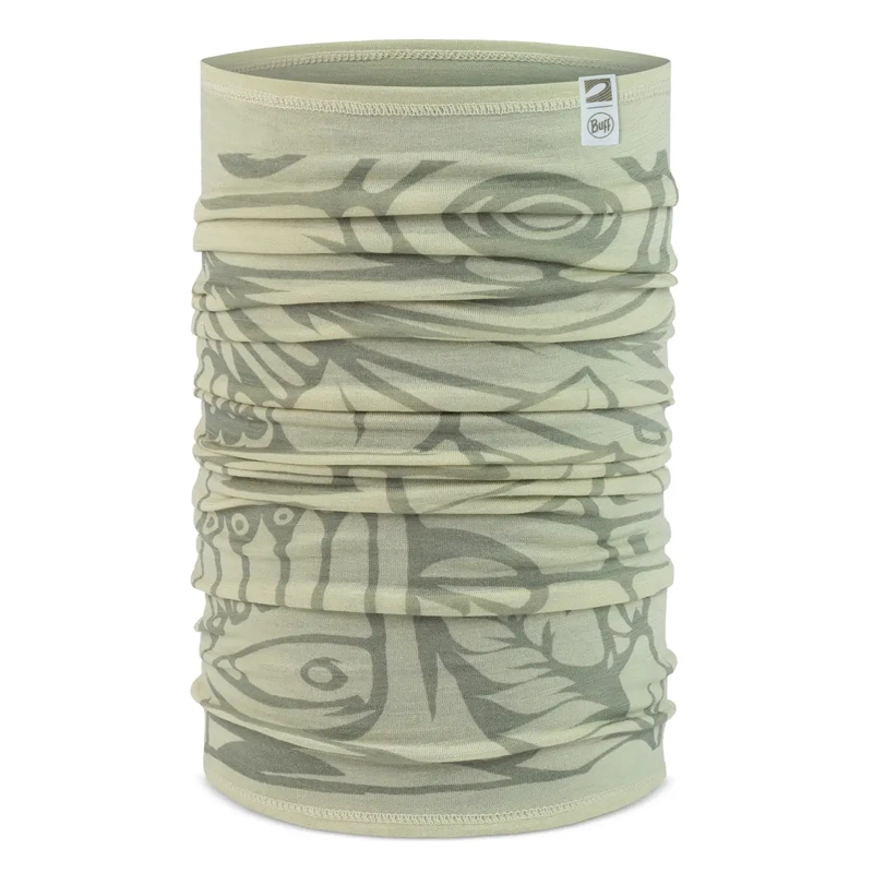 Buff Merino Lightweight Neckwear - Surfrider - Cozumel Pistachio