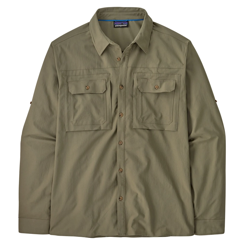Patagonia Men's Long Sleeve Self Guided Sun Shirt - River Rock Green