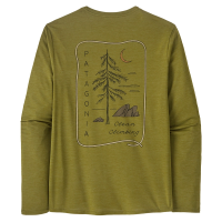 Patagonia Men's Long-Sleeved Capilene Cool Daily Graphic Shirt - Lands - Clean Climb Roots: Graze Green X-Dye