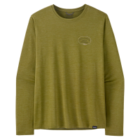 Patagonia Men's Long-Sleeved Capilene Cool Daily Graphic Shirt - Lands - Clean Climb Roots: Graze Green X-Dye