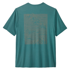 Patagonia Men's Capilene Cool Daily Graphic Shirt - Strataspire: Wetland Blue X-Dye