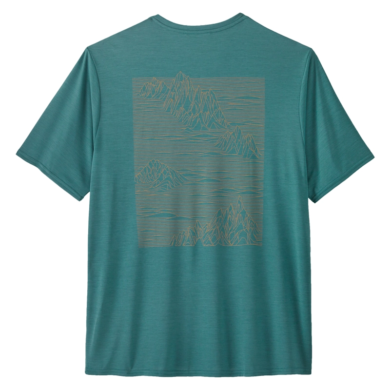 Patagonia Men's Capilene Cool Daily Graphic Shirt - Strataspire: Wetland Blue X-Dye