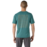 Patagonia Men's Capilene Cool Daily Graphic Shirt - Strataspire: Wetland Blue X-Dye