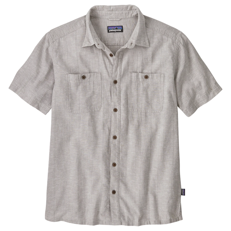 Patagonia Men's Back Step Shirt - Swell Dobby: Salt Grey