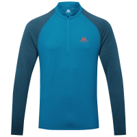 Mountain Equipment Nava LS Men's Zip T - Mykonos / Majolica