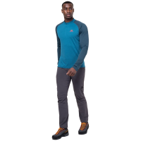 Mountain Equipment Nava LS Men's Zip T - Mykonos / Majolica