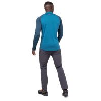 Mountain Equipment Nava LS Men's Zip T - Mykonos / Majolica