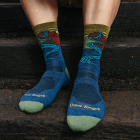 Men's Chasing Waterfalls Micro Crew Lightweight Hiking Sock