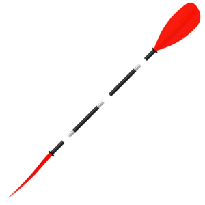 TNP Asymmetric Kayak Paddle Four-Piece - Red