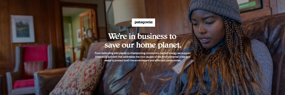 Patagonia - We're in business to save our home planet